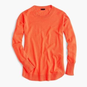 NWT J.Crew Italian cashmere side-slit tunic